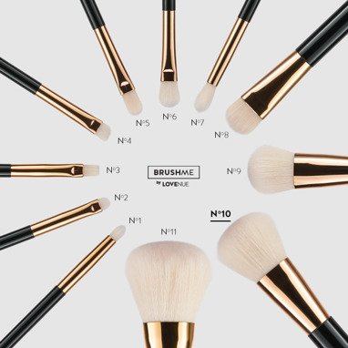 BRUSHME by LOVENUE No 10. BLUSH AND BRONZER BRUSH.
