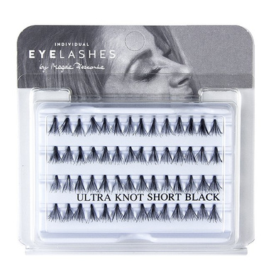 Fake individual eyelashes without knott, thickness 20 hairs, lenght 10 mm Lovenue by Magda Pieczonka (X)