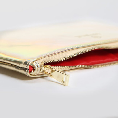 Vanity case with red interior.