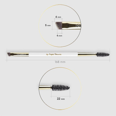Eyebrow comb and brush No 14