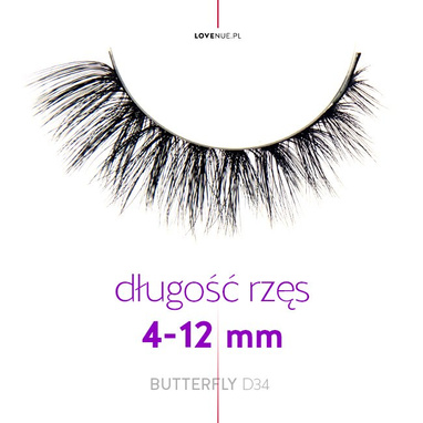 LOVENUE – Jedwabne rzęsy w pasku – Nr 8 Butterfly