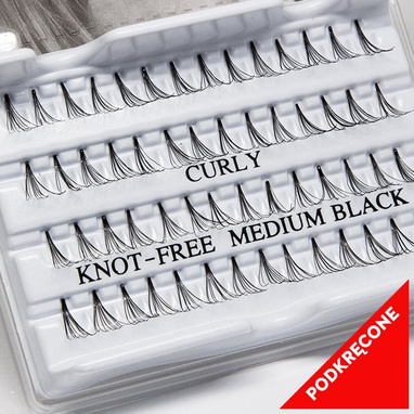 Fake individual eyelashes without knott, thickness 20 hairs, MIX Lovenue by Magda Pieczonka (mix)