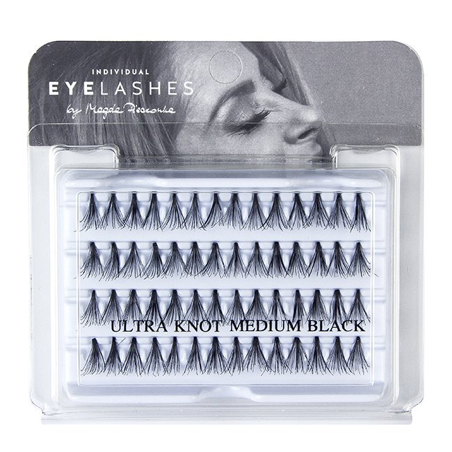 Fake individual eyelashes without knott, thickness 20 hairs, lenght 13 Lovenue by Magda Pieczonka (M)