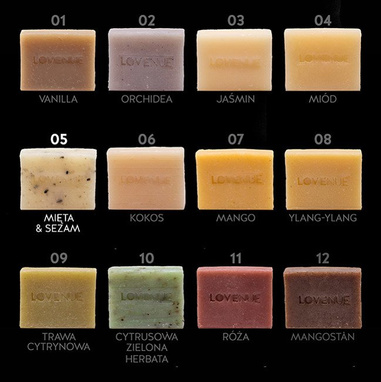 Mydło naturalne THAILINE by Lovenue "Mięta & sezam" 20g