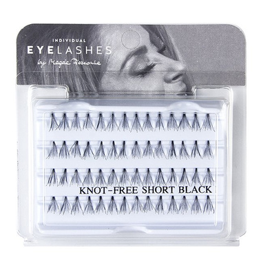 Sztuczne rzęsy KĘPKI bez węzła, 10 włosków – 10 mm (S) – Lovenue by Magda Pieczonka