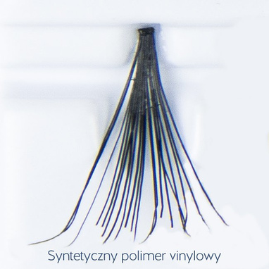 Fake individual eyelashes without knott, thickness 20 hairs,  lenght 15 mm Lovenue by Magda Pieczonka (L)