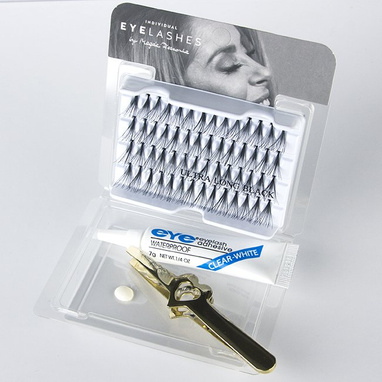 Fake individual eyelashes with knott, thickness 20 hairs, MIX Lovenue by Magda Pieczonka (mix)