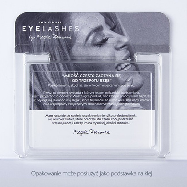 Fake individual eyelashes with knott, thickness 20 hairs, MIX Lovenue by Magda Pieczonka (mix)