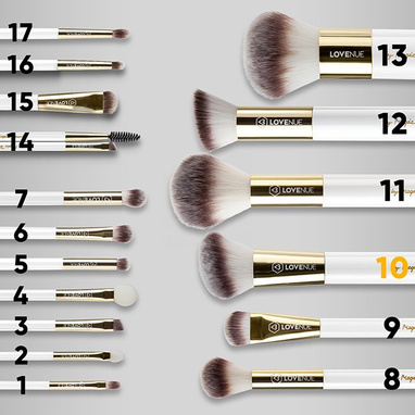 Pędzel do różu i bronzera LOVENUE - NR 10 